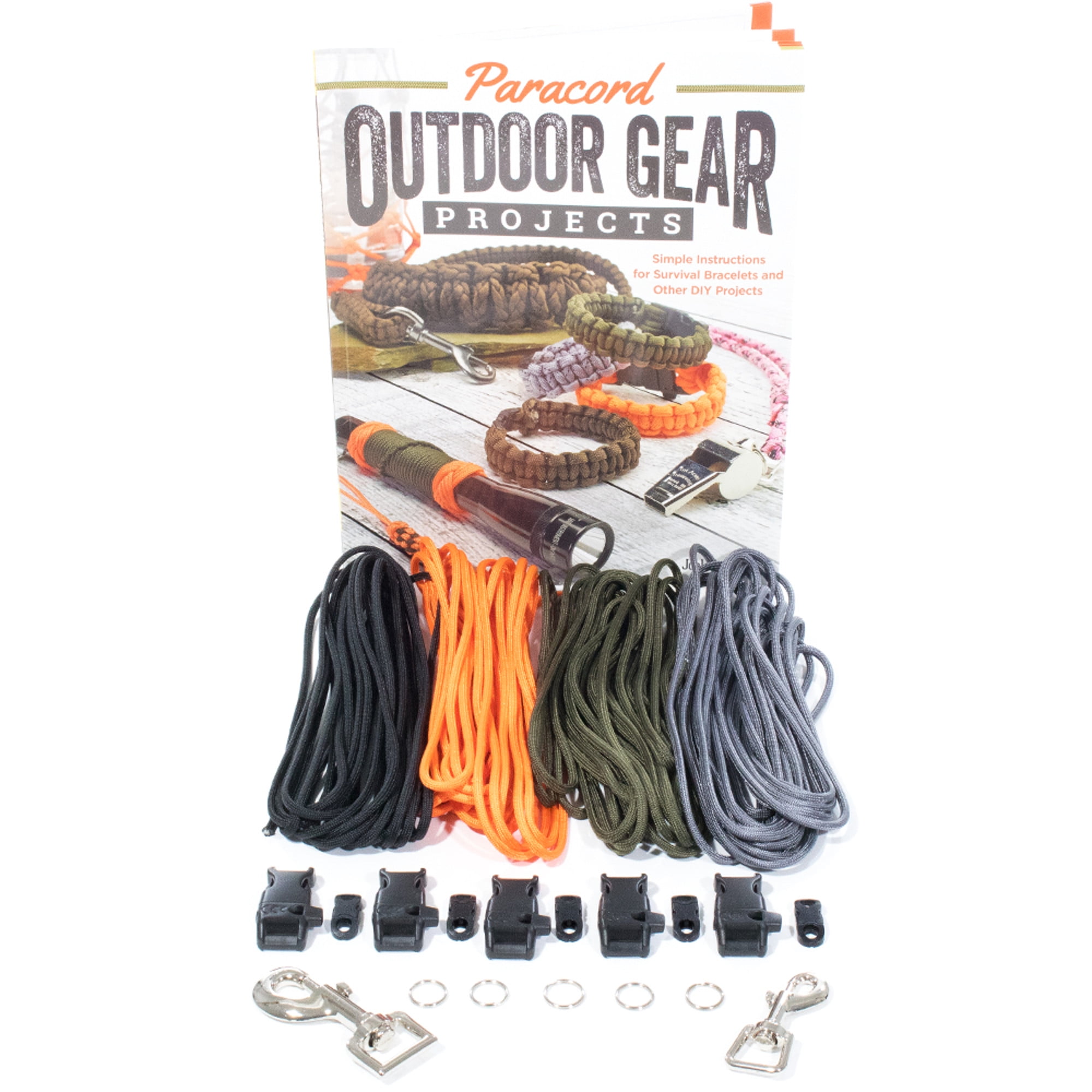 Paracord Outdoor Gear DIY Craft Book and Crafting Kit - Create Simple  Projects for the Outdoors - Survival Bracelet, Knots, Handle Wraps, and More