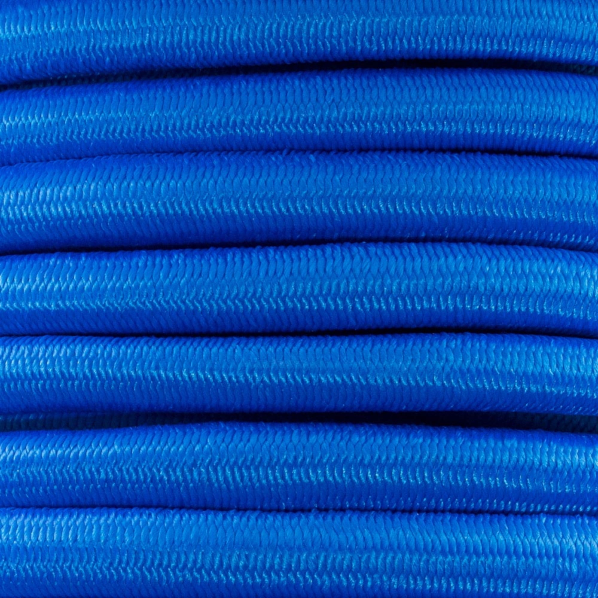 Paracord Planet - 1/8 inch Shock Cord x 50 Feet - Electric Blue - Comes with Two Carabiners, Size: 50 ft. Hank with Two Carabiners