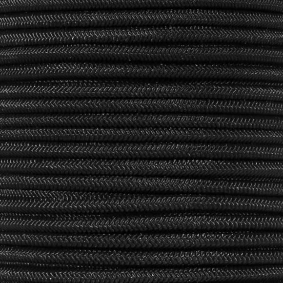Paracord Planet 1/8 Inch Shock Cord - Black - 10 Feet