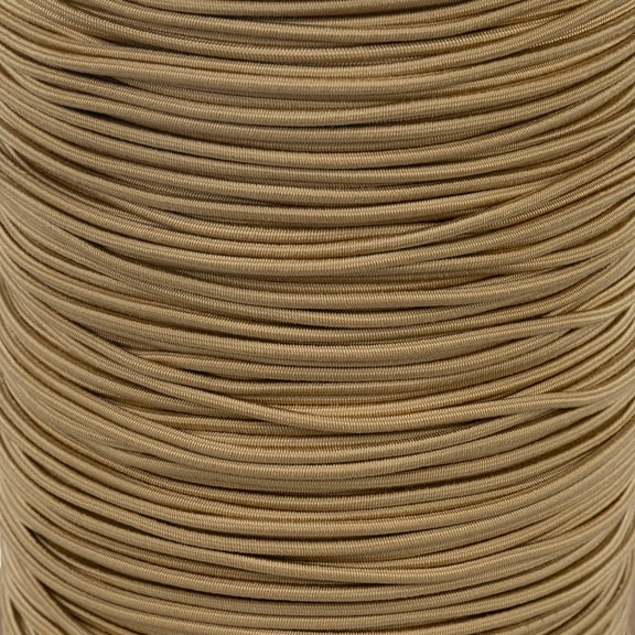 Paracord Planet 1/8 Inch Shock Cord - Gold - 50 Feet