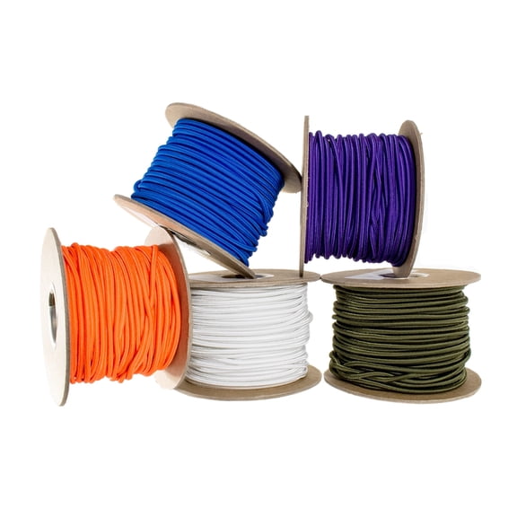 Paracord Planet 1/8-inch Shock Cord Spools – Multiple Colors – 100 Feet in Length – Comes Wrapped on Spool