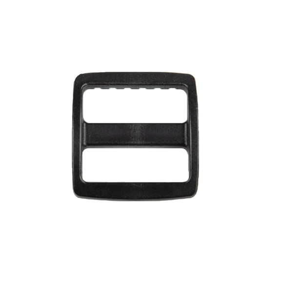 Paracord Planet 1-Inch Plastic Triglides- Wide- Black - 5 pack