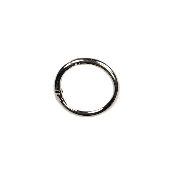 Paracord Planet 1 Inch Spring Gate O-Ring - Silver - 25 Pack