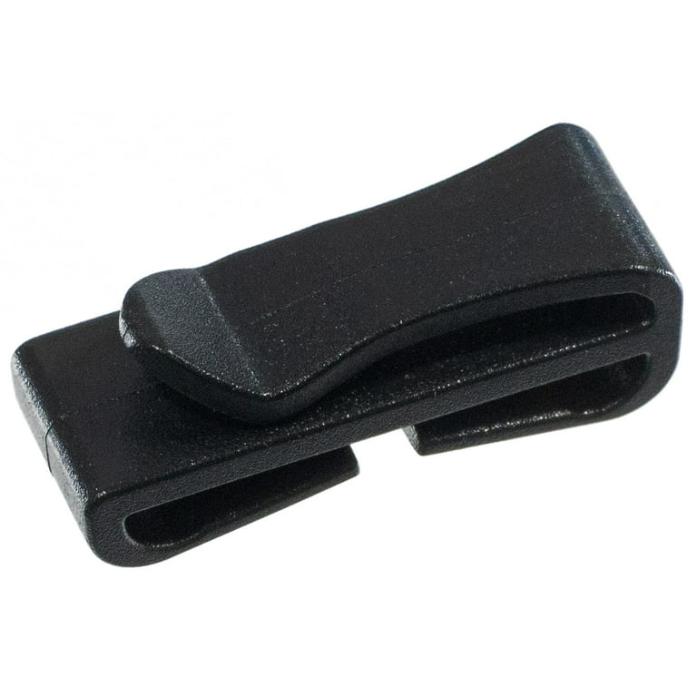 Paracord Planet 1 Inch Strap Clip - Black Plastic - Fits 1 Inch Webbing -  Easily Attach to Backpacks and Bags 