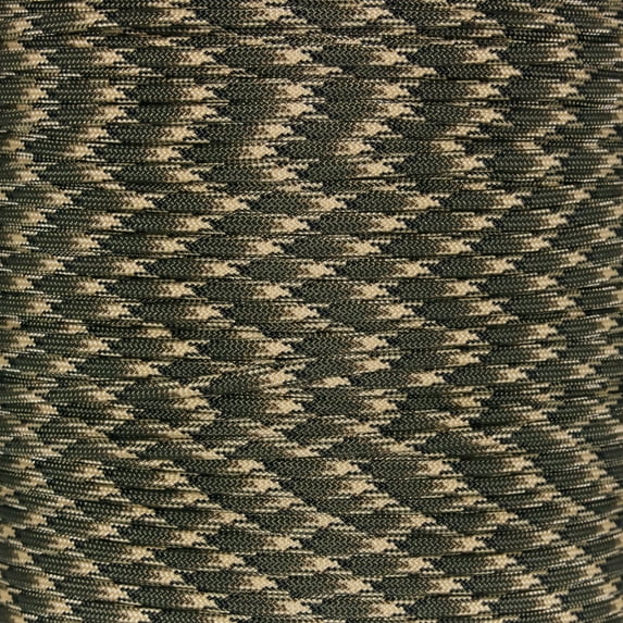 Paracord Planet 10', 25', 50', 100' Hanks & 250', 1000' Spools of Parachute 550 Cord Type III 7 Strand Paracord in Over 50 Neutral Color Dominant Color Patterns