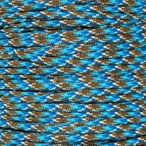 Paracord Planet 10', 25', 50', 100' Hanks of Parachute 550 Cord Type III 7 Strand Paracord in Over 50 Cold Color Dominant Color Patterns