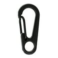 thumbnail image 1 of Paracord Planet 30 mm Mini Clasp Carabiners – Metal Quick Release Carabiners for Hiking Packs, & Keychains (Black, 20 Pack), 1 of 4