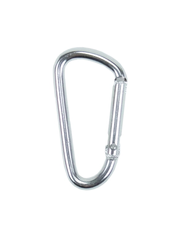 40 mm Durable Aluminum Mini Carabiner Clip Keychain with a Spring Loaded Gate - Available in Assorted Colors & Pack Sizes - Hiking, Traveling, at Home, In the RV, Fishing, etc