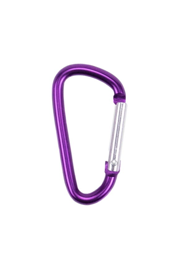 40 mm Durable Aluminum Mini Carabiner Clip Keychain with a Spring Loaded Gate - Available in Assorted Colors & Pack Sizes - Hiking, Traveling, at Home, In the RV, Fishing, etc