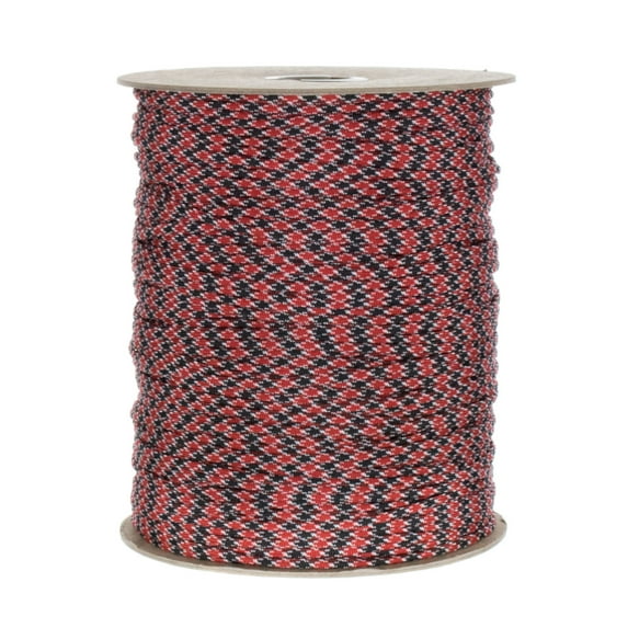 Paracord Planet 50' and 100' Hanks of Parachute 550 Cord Type III 7 Strand Paracord in Hot Color Dominant Color Patterns