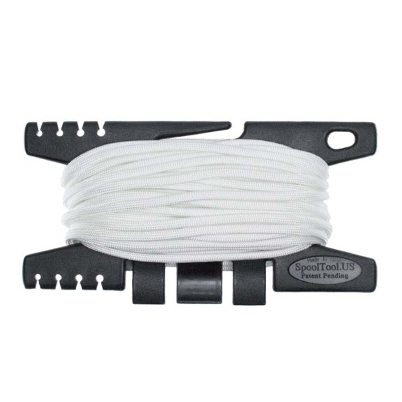 Paracord Planet 550 Cord with Black Spool Tool – Parachute Cord – 50 or 100 Feet of Paracord – Outdoor Projects and Activities – Variety of Colors