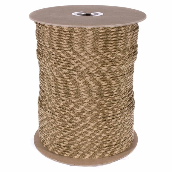 Paracord Planet 550 LB Type III 7 Strand 4mm Tactical Cord with Choices of 10, 20, 25, 50, 100, 250 & 1000 Foot Spools