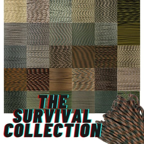 Paracord Planet | 550 Paracord 10 FT (Hanks) Camo Colors – Type III 550 LB Test Parachute Cord