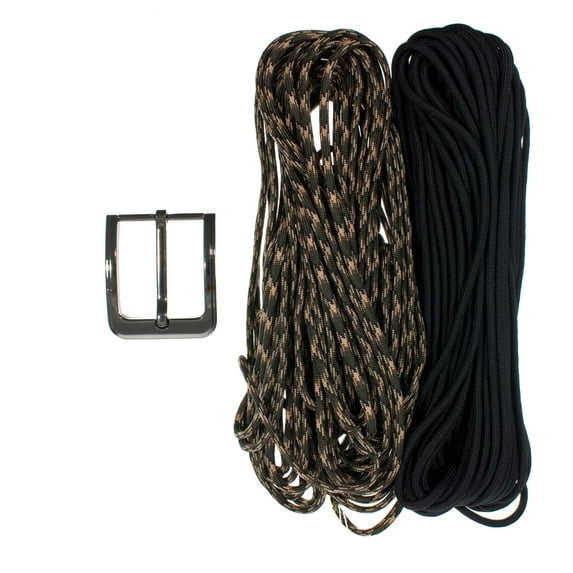 Paracord Planet 550 Paracord Belt Kit for 44 Inch Waist - Metal Buckle with Many Paracord Color Options