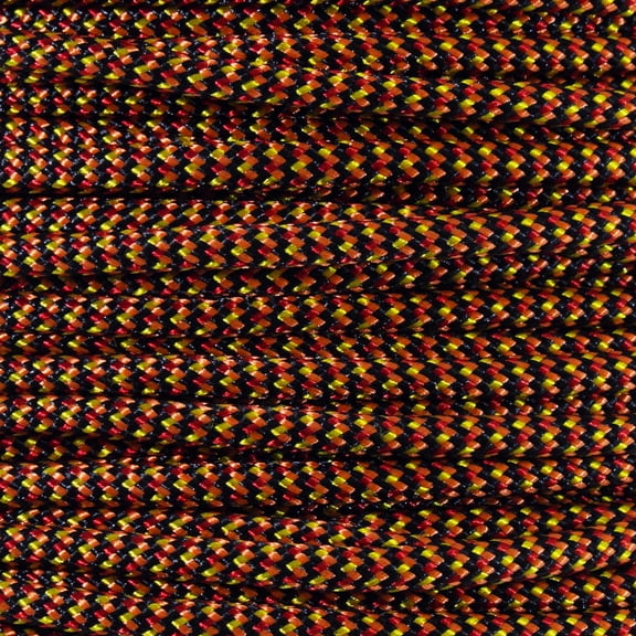 Paracord Planet 550 Paracord - Type III 7-Strand Nylon Parachute Cord - Halloween Themed Colors in Hanks & Spools