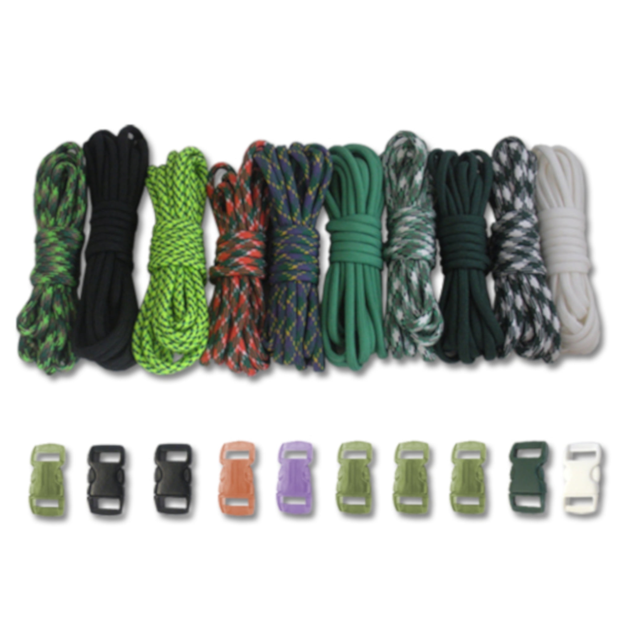 Kit Paracord 550 Type III PARACORD PLANET - 250 Kg Résistance - Pour Bracelets, Survivalisme Et Projets DIY