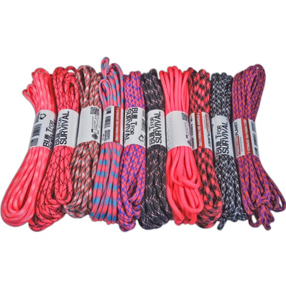 Paracord Planet Big Hank Paracord Combo Crafting Kits – 550 lb Type III – Parachute Cord – Small & Large Arts and Craft Projects