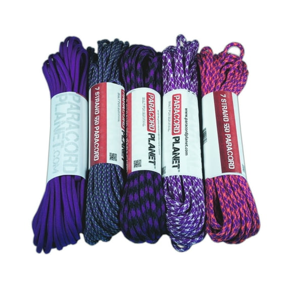 Paracord Planet Big Hank Paracord Combo Crafting Kits – 550 lb Type III – Parachute Cord – Small & Large Arts and Craft Projects
