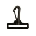 thumbnail image 2 of Black Plastic Swivel Snap Hook For 1 Inch Webbing – Paracord Planet Lobster Claw 2 of 4