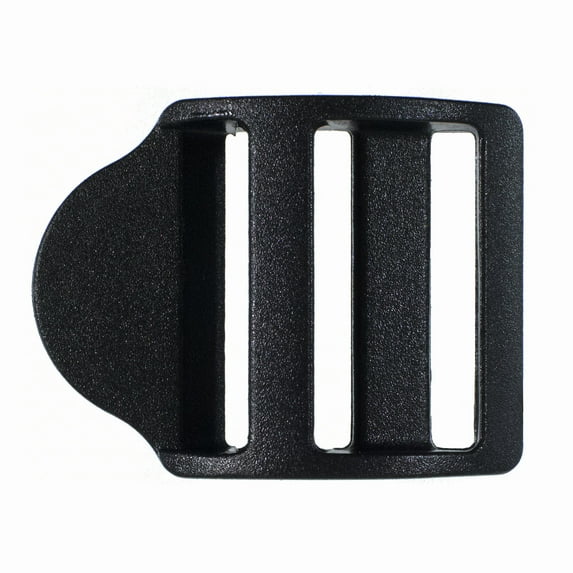 Paracord Planet Black Plastic Sliding Ladder Buckle - Pair with 1 Inch Webbing - Available in a Variety of Pack Sizes