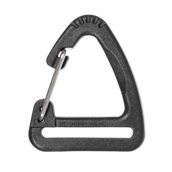 Paracord Planet Black Plastic Triangle Carabiner Clips