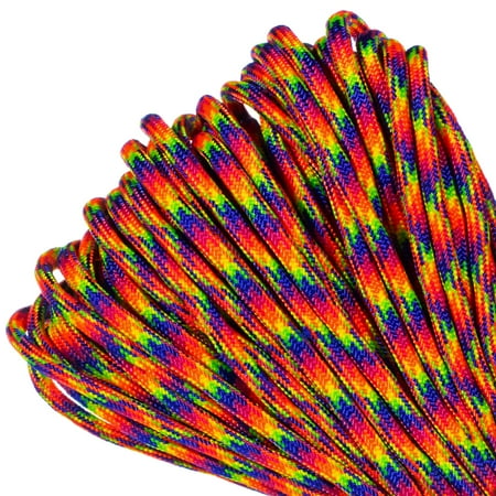 Paracord Planet Brand 550 lb Type III Commercial Grade Parachute Cord - Rock Star 100 Feet - USA Made
