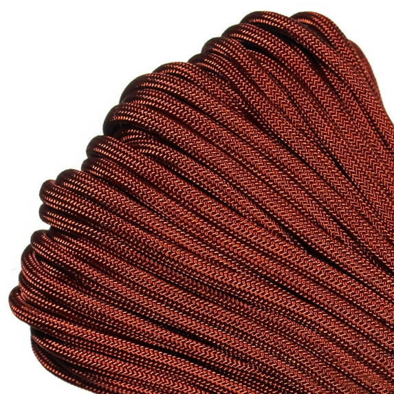 Paracord Planet Brand 550 lb Type III Commercial Grade Parachute Cord - Rust 1000 Feet - USA Made