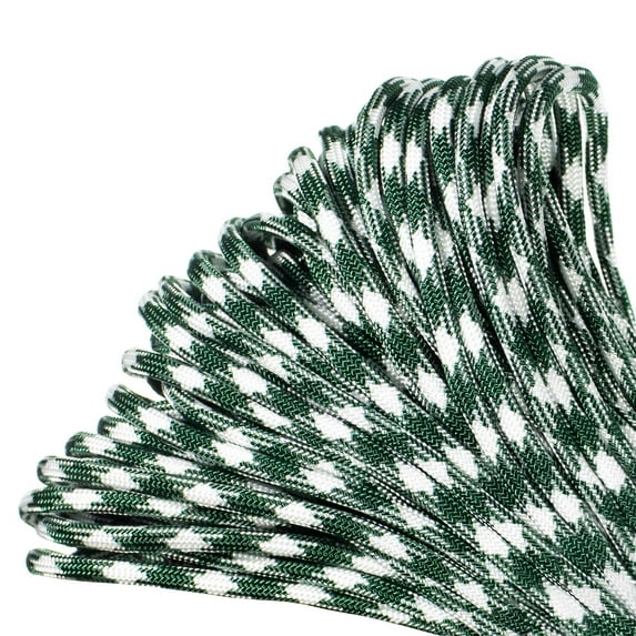 Paracord Planet Brand 550 lb Type III Commercial Grade Parachute Cord - Shamrock Frost 50 Feet - USA Made