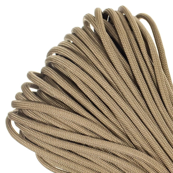 Paracord Planet 550 lb Type III Commercial Grade Parachute Cord, Tan
