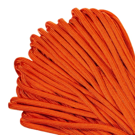 Paracord Planet Brand USA Made 550 lb Commercial Grade Type III Para Cord - International Orange 50 Feet