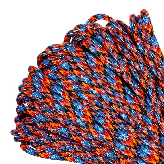 Paracord Planet Brand USA Made 550 lb Commercial Grade Type III Para Cord - Lava 10 Feet