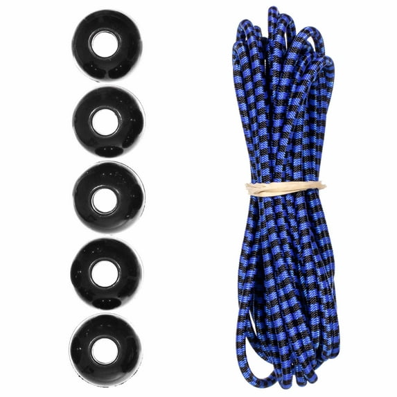 Paracord Planet Colored Bungee Cord and Ball Bungee Kits - 10 Feet of 1/8 Inch Shock Cord and 5 Ball Bungees - Make Custom Tie Downs for Camping, Event Tents, Canopies, and More