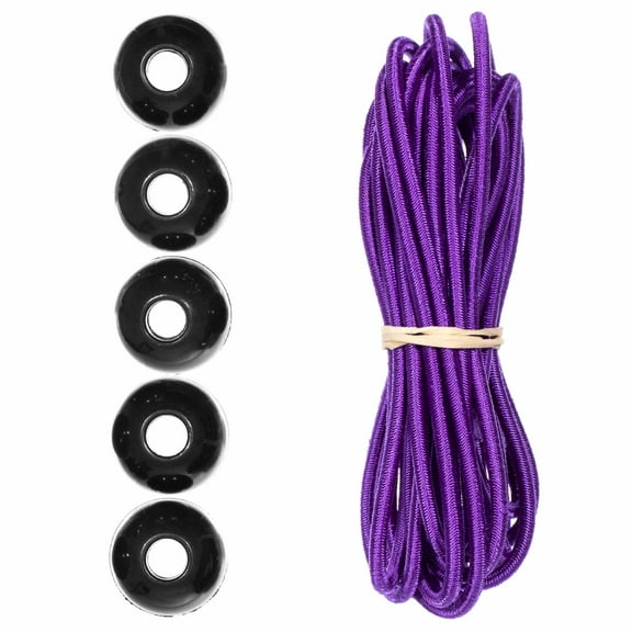 Paracord Planet Colored Bungee Cord and Ball Bungee Kits - 10 Feet of 1/8 Inch Shock Cord and 5 Ball Bungees - Make Custom Tie Downs for Camping, Event Tents, Canopies, and More