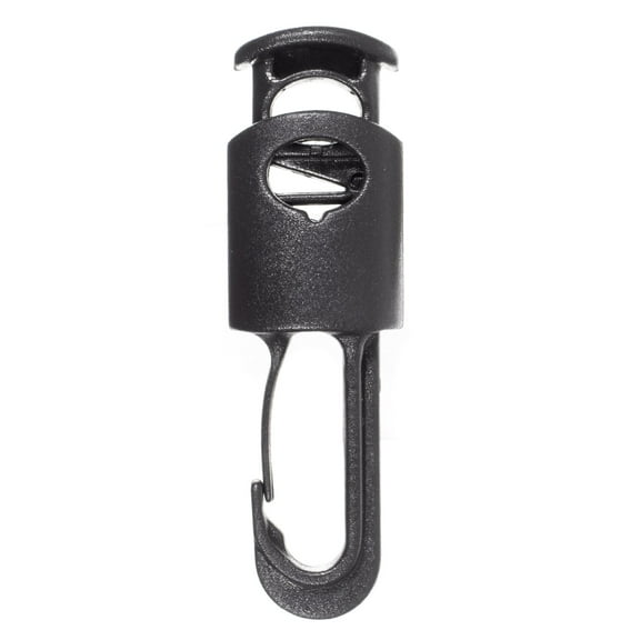 Paracord Planet Cylinder Cord Locks with Connecting Hook on the End - 6 Millimeter Cord Hole Size with Auto-Lock Design