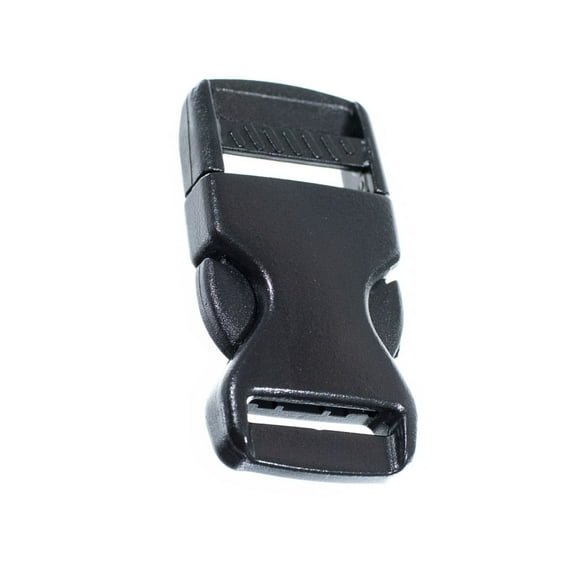 Paracord Planet Flat Side Release Buckles – Black, Plastic Buckles in Multiple Sizes and Packs – Straps, Crafting, and Replacement