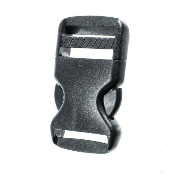 Paracord Planet Flat Side Release Buckles – Black, Plastic Buckles in Multiple Sizes and Packs – Straps, Crafting, and Replacement
