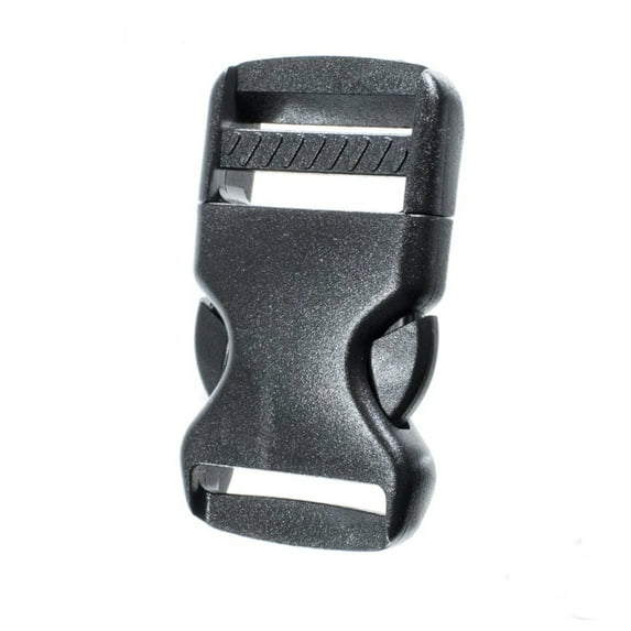 Paracord Planet Flat Side Release Buckles – Black, Plastic Buckles in Multiple Sizes and Packs – Straps, Crafting, and Replacement