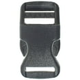 thumbnail image 1 of Paracord Planet Flat Side Release Buckles – Black, Plastic Buckles in Multiple Sizes and Packs – Straps, Crafting, and Replacement, 1 of 4