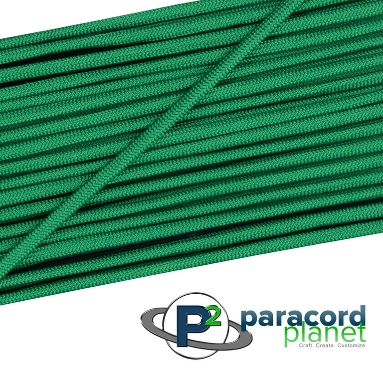 Paracord Planet - Kelly Green 550 Paracord : High-Quality Made in America Nylon Paracord Rope - 25' Hank, Size: 5/32
