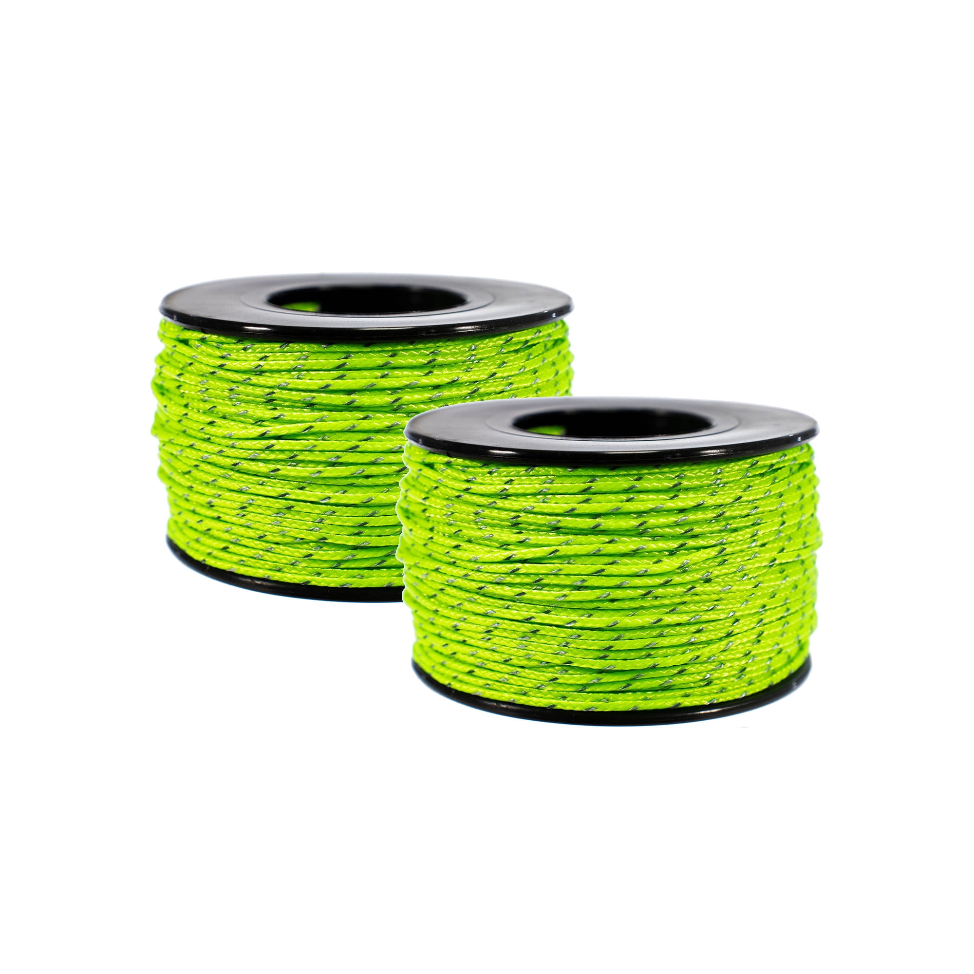 Suzhoujinglong Micro Sport Cord – Leichtes Geflochtenes Kabel, 1,18 Mm X 125 Ft (38 M), Kleine Spule, In Neongrün