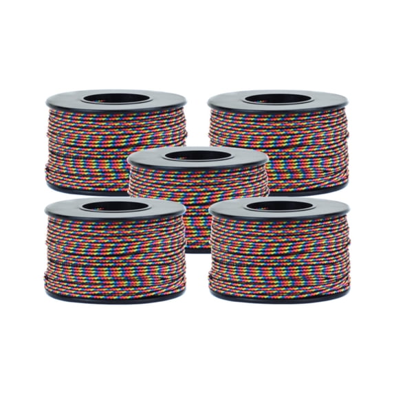Paracord Planet Micro Cord - 125-Foot Spools Available in 46 Colors & 1, 2, or 5 Piece Packs - 1.18mm Diameter - 100 LB Minimum Break Strength - Multi-Purpose Paracord for Indoor & Outdoor Use