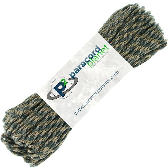 Paracord Planet Paracord 850 Lb Woodland Camo Stronger Than 550 and 750 Made By USA Government Certified Contractor…