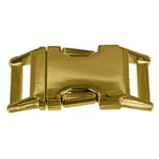Paracord Planet Polished Metal Side Release Buckles - Nickel, Brass, or Black Finishes - Packs of 5, 10, and 25 - Made in America