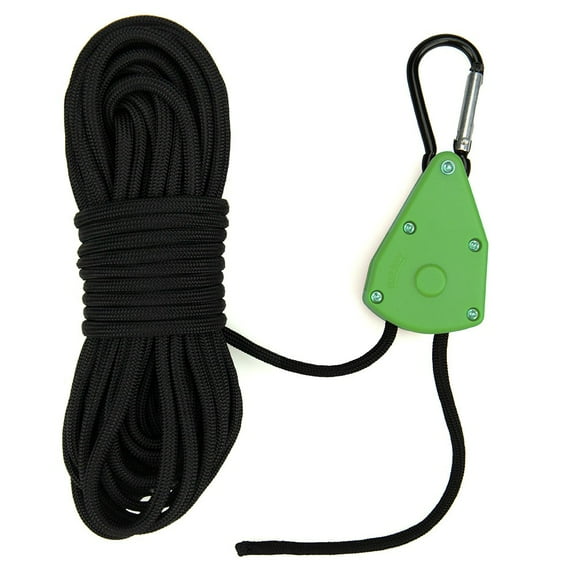 Paracord Planet Ratcheting Pulley Bundle –Carabiner, & Paracord Included – Perfect for Cargo, Tents, Hanging Plants, & More!