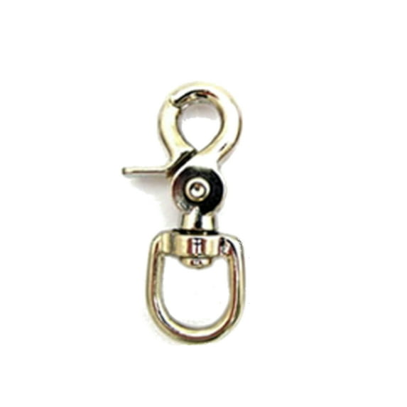 Paracord Planet Round Swivel Trigger Snap – Lobster Claw – Various Sizes – Nickel Finish – Multiple Crafting Projects