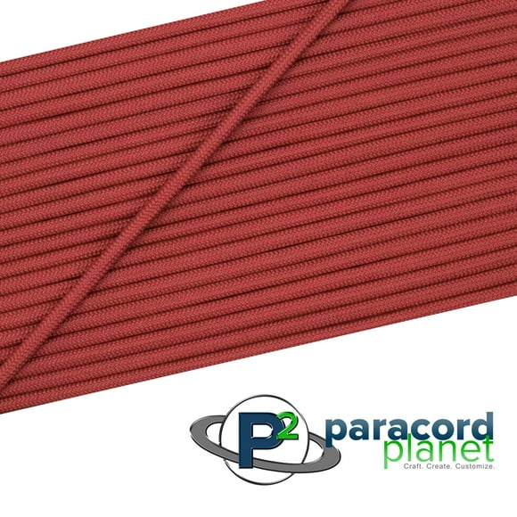 Paracord Planet - Scarlet Red 550 Paracord : High-Quality Made in America Nylon Paracord Rope - 100' Hank