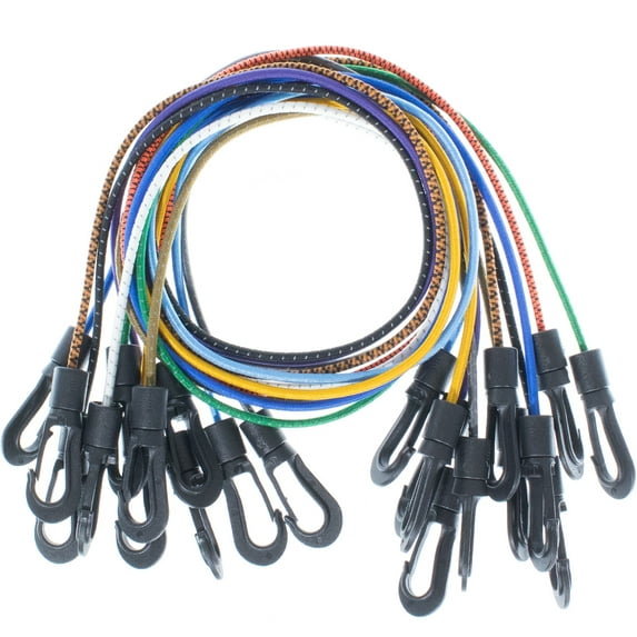 Paracord Planet Shock Cord Kits – DIY Bungee Cords & Tie-Downs – Choose from 5, 10, and 20 Feet Lengths – Rainbow of Colors Available