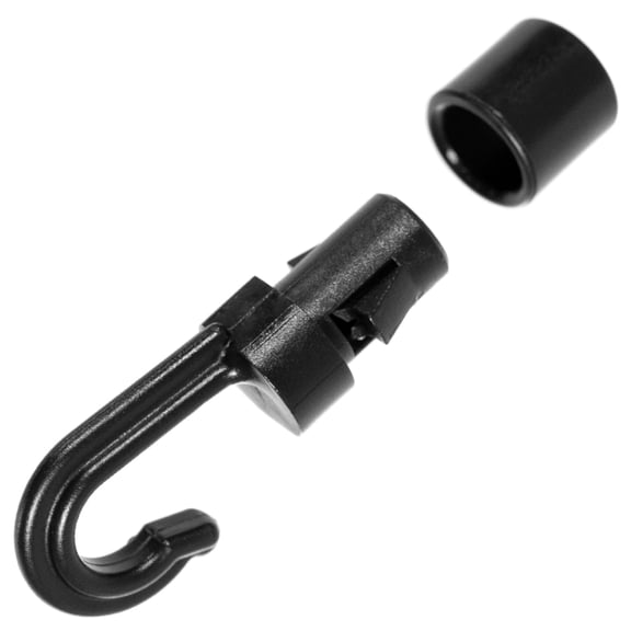 Paracord Planet Shock Cord Open End Hooks - Heavy Duty Bungee/Shock Cord End Hook - Fits 3/16 Inch Cord and Smaller for Creating Custom Length Bungee Straps