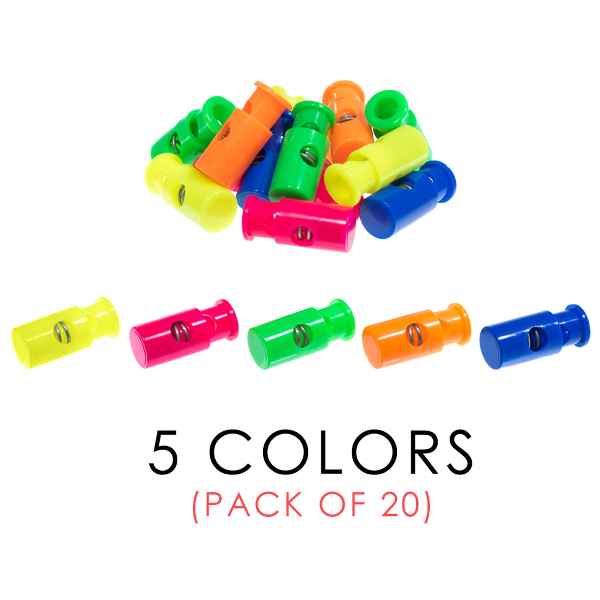 Paracord Planet Fermacavo A Molla Single Barrel, Foro 3 Mm, Per Cordini E Lacci, Colore Turchese, Confezione Singola
