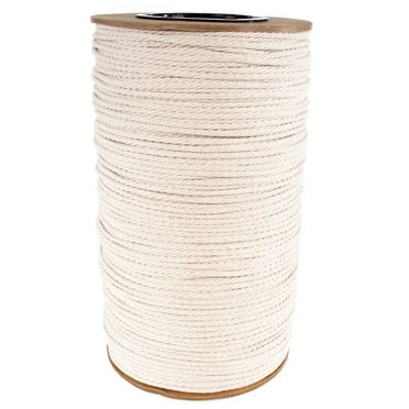 Paracord Planet Solid Braid Cotton Rope - 1/8, 3/16, 1/4, 3/8, & 1/2 Diameters - 10-1000 Foot Lengths - Cotton Weeping Cord